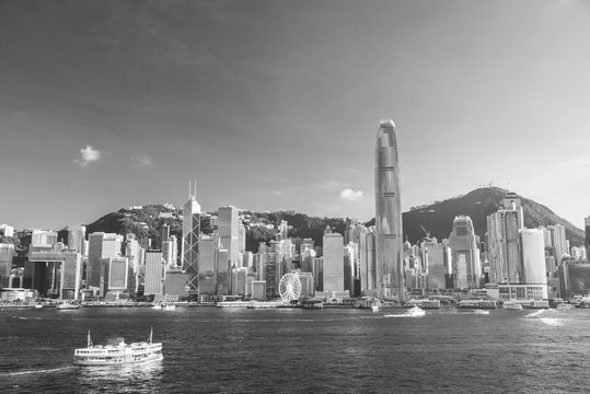 Victoria Harbor of Hong Kong city