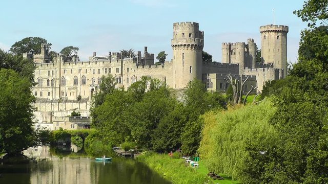 Built by William the Conqueror in 1068, Warwick Castle is a medieval castle in Warwick, the county town of Warwickshire, England. It sits on a bend on the River Avon.