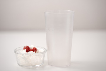 products that come from the milk, such as the yoghurt and the cheese