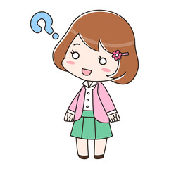 オフィスカジュアルの女性　疑問