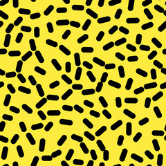 Retro Seamless Pattern in Memphis Style Design