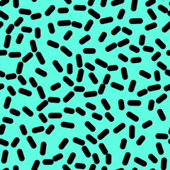 Retro Seamless Pattern in Memphis Style Design