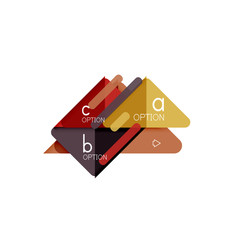 Triangle data visualization design, option infographic layout