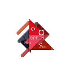 Triangle data visualization design, option infographic layout