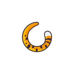 Fototapeta premium Cheetah tail logo
