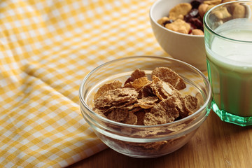 Healthy breakfast on the table