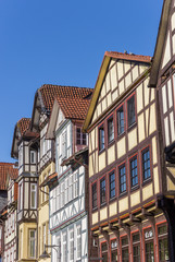 Colorful half-timbered houses in historic Hann.  Munden, Germany