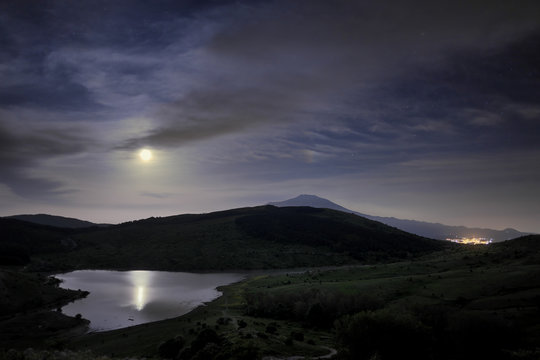 Lake Under The Moonlight, Sicily
