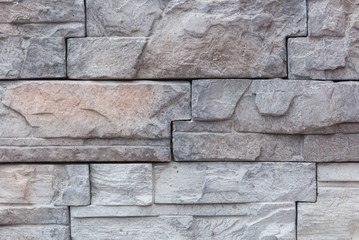 Background of Modern Slate stone Brick Wall Surfaced for design