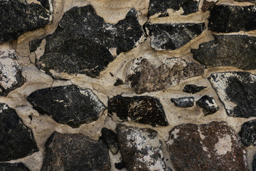 texture of stones in concrete