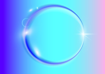 Round neon glow circle light.Glow abstract blue neon background.Round vector  glitch effect.Modern frame.Abstract bright neon loop with transparency.Colorful shine,flare.advertising,banner.Rave