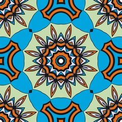 Art-deco floral pattern. Seamless. vector illustration. For invitation wedding, valentine's, background, wallpaper