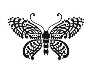 Fototapeta na wymiar Ornate butterfly for your design