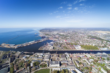 Liepaja city centre in nice summer day, Latvia.