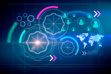 Business interface background