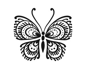 Ornate butterfly for your design