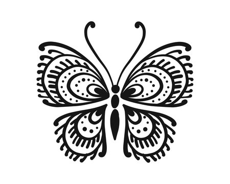Ornate butterfly for your design
