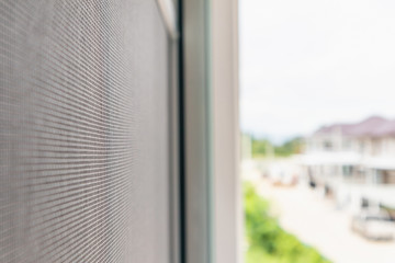 mosquito net wire screen on house window protection against insect
