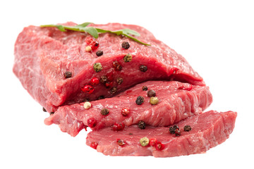 Meat fresh isolated on a white background