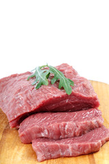 Meat fresh isolated on a white background