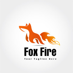 Jump fire fox logo