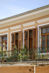 Balcony in Shkoder. Albania