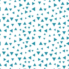 Behang Driehoeken Memphis stijl driehoek naadloos patroon