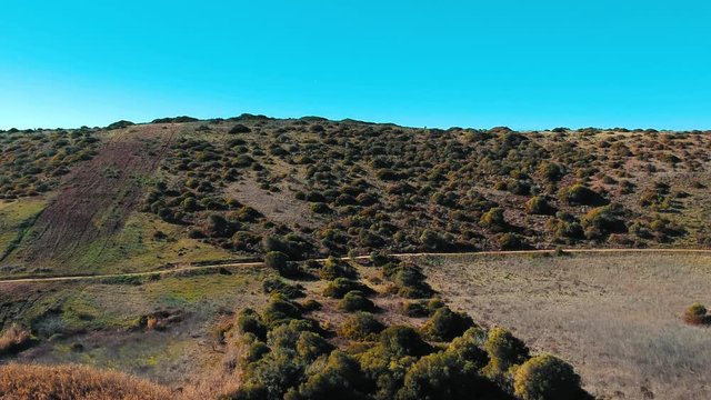 Portugal – Algarve – Sagres – landscape drone flight.