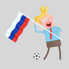 Man holding a flag of Russia.

Isolate. Easy automatic vectorization. Easy background remove. Easy color change. Easy combine. 4000x4000 - 300DPI For custom illustration contact me.
