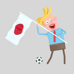 Man holding a flag of Japan.

Isolate. Easy automatic vectorization. Easy background remove. Easy color change. Easy combine. 4000x4000 - 300DPI For custom illustration contact me.