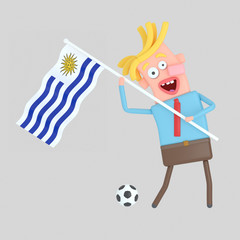 Man holding a flag of Uruguay.

Isolate. Easy automatic vectorization. Easy background remove. Easy color change. Easy combine. 4000x4000 - 300DPI For custom illustration contact me.