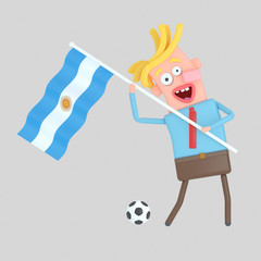 Man holding a flag of Argentina.

Isolate. Easy automatic vectorization. Easy background remove. Easy color change. Easy combine. 4000x4000 - 300DPI For custom illustration contact me.