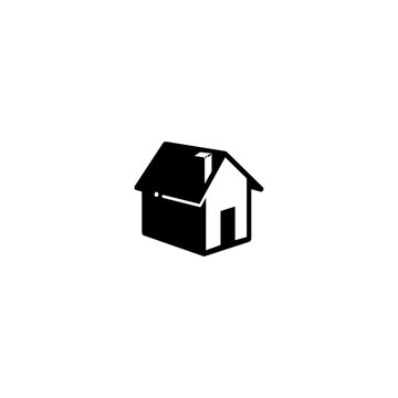 Home property 3d vector illustration symbol icon logo template design