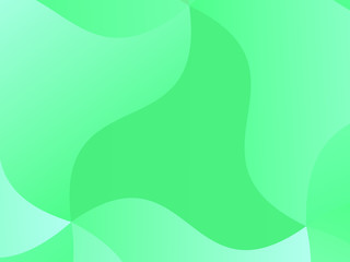 Green background with wavy, smooth lines, shapes. Simple pattern for web banners, posters, brochures. Different shades of green