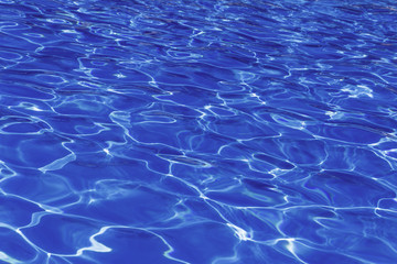 Ripple water reflection in swimming pool