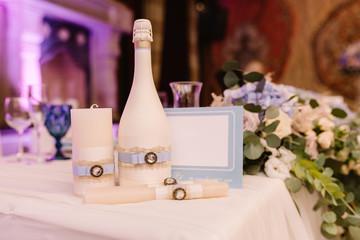 Wedding candles. Family center