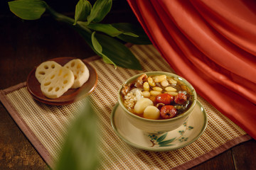 Chinese food sweet soup dessert.