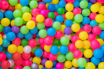Fototapeta na wymiar colorful balls from a Chinese pool