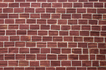 Red brick wall texture . Background.