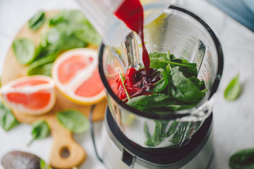 Process of making healthy smoothie