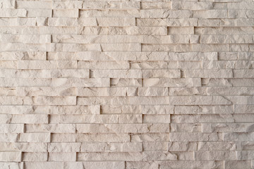 wall made of white brick