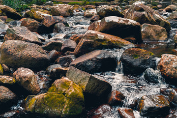 Stream running over rocks