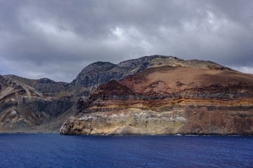 Fototapeta na wymiar Ascension Island rock layers