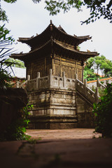 Chinese temple monument in a park