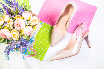 Women's leather shoes, summer shoes