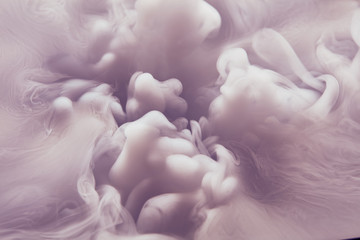 Abstract background of clouds made of smoke from dry ice 