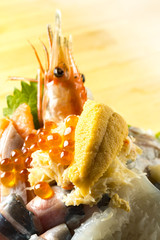 新鮮で美味しい海鮮丼