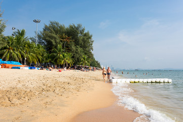 View of beach in Pattaya