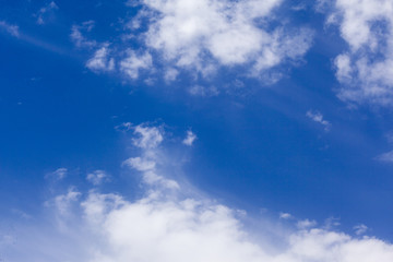 blue sky covered by white clouds