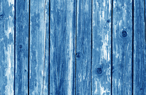 Old wooden fence pattern in navy blue color.